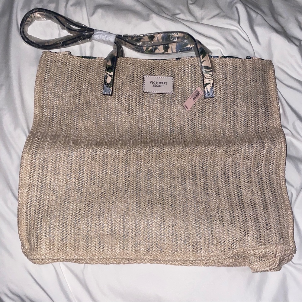 VS “straw” tropical tote